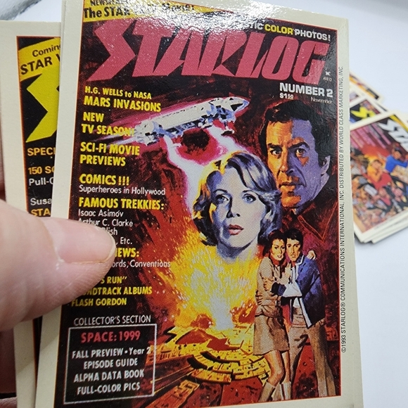Star Trek Starlog Trading Cards Lot - Picture 3 of 6